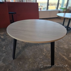 Natural Tone 54" Round Boardroom Meeting Table Natural Tone 54" Round Boardroom Meeting Table